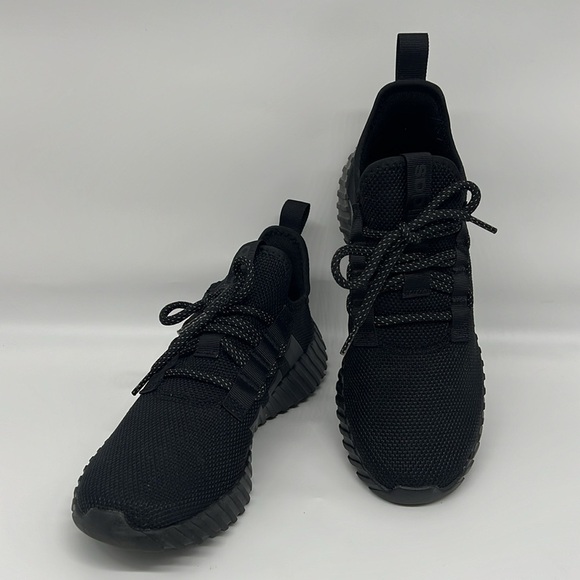 Adidas Men’s Core Black Kaptir 3.0 Large Graphic Text Running Shoes 8.5 - Picture 2 of 13